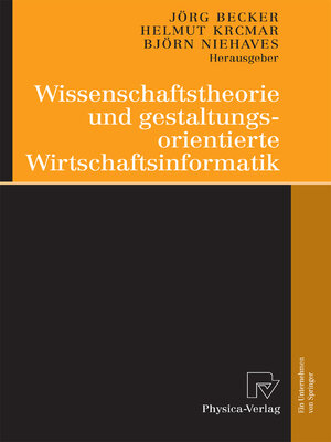cover image of Wissenschaftstheorie und gestaltungsorientierte Wirtschaftsinformatik